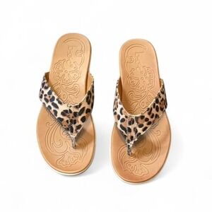 b.o.c. Aimee‎ Leopard Print Thong Sandals, Women's Size 8
